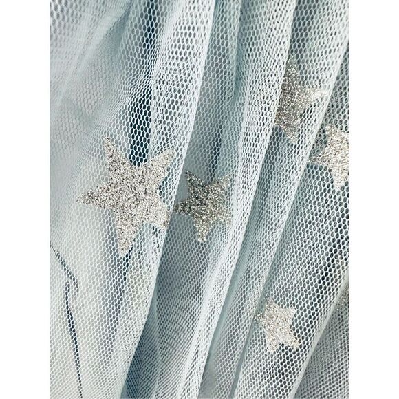 NWT Stella Mc Cartney child light blue tulle dress with silver star Size 8 - Picture 7 of 8